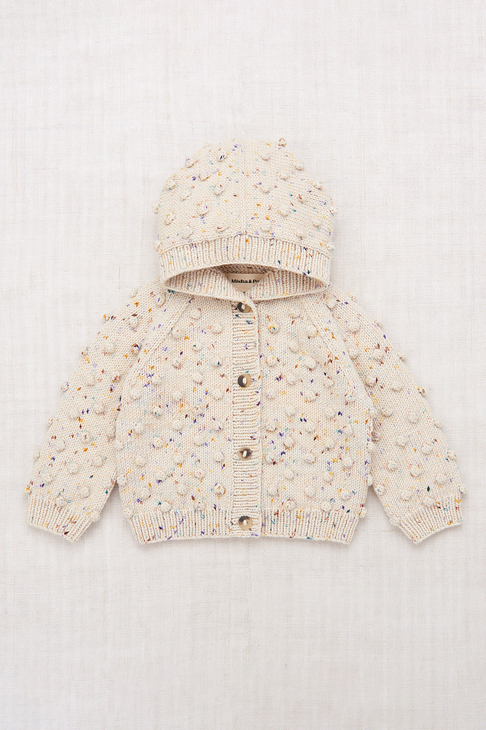 Baby Hooded Popcorn Cardigan – Misha & Puff