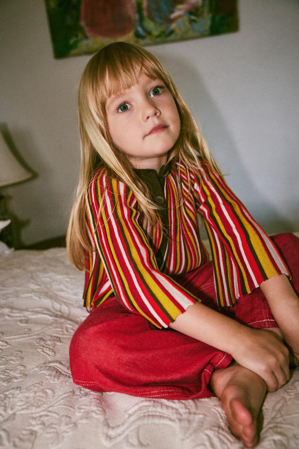 Candy Stripe Accordion Cardigan