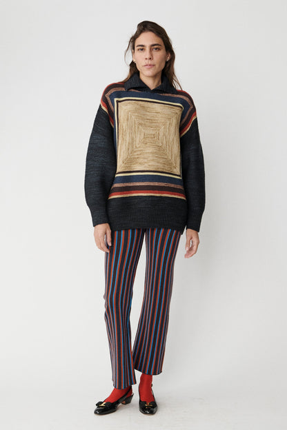 Log Cabin Sweater