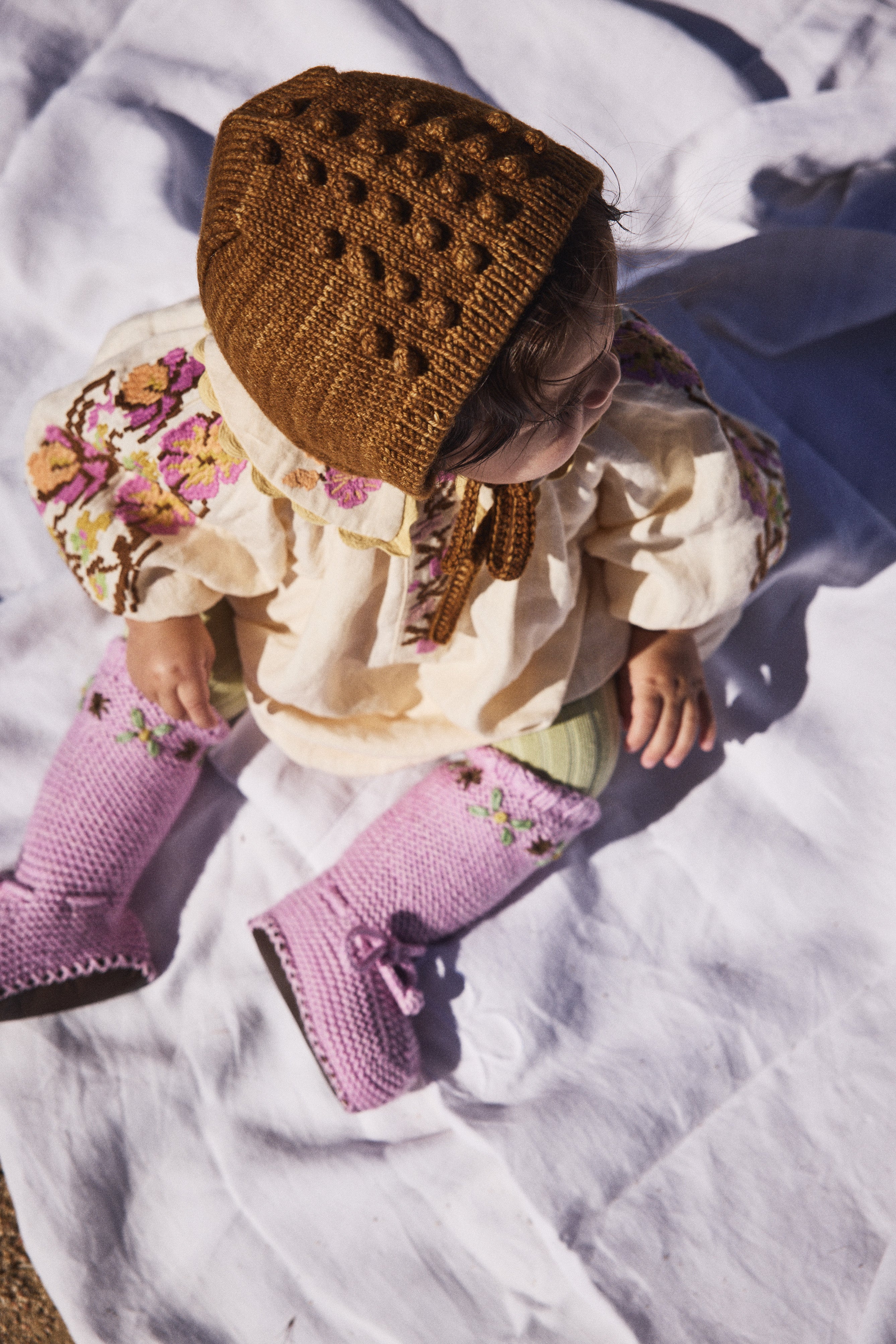 帽子 mishaandpuff bonnet Baby Popcorn Bonnet – Misha & Puff