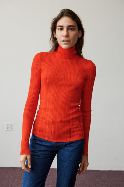 Fluted Lace Top
