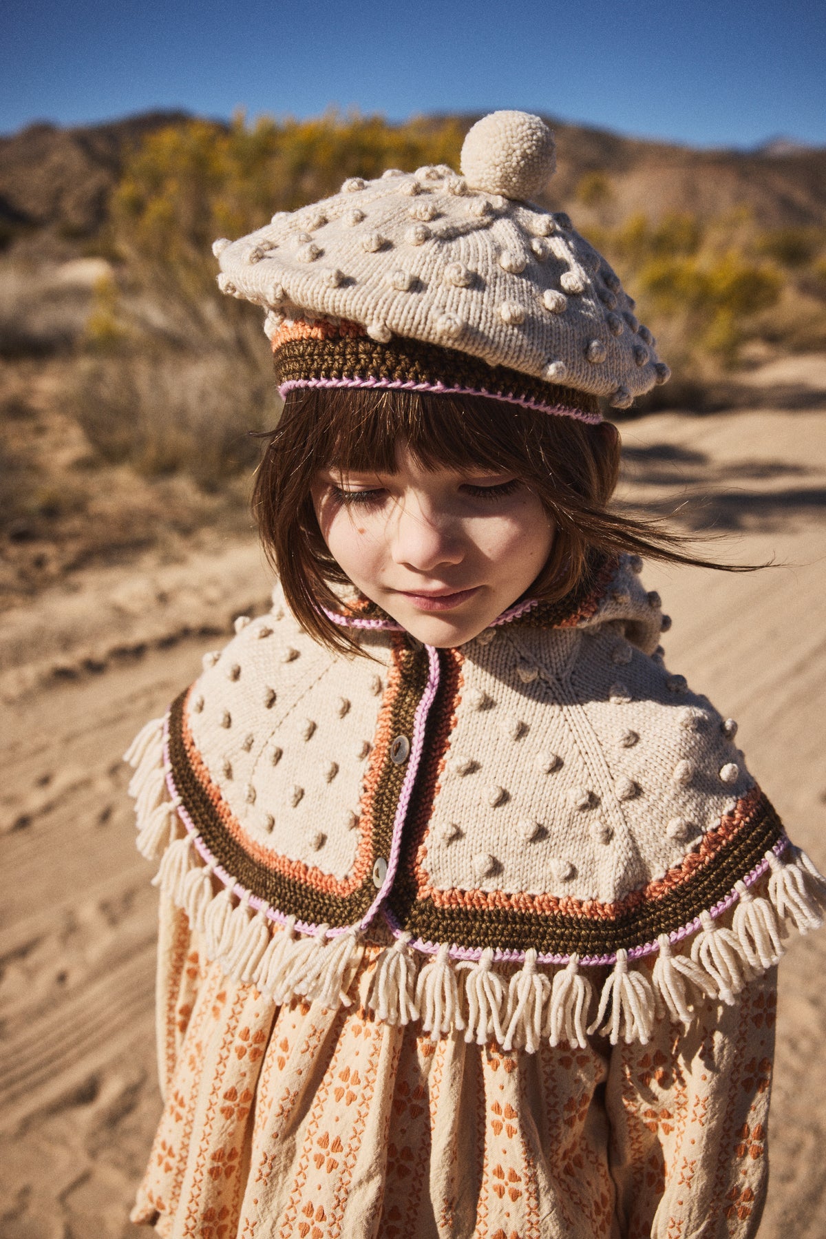 Cottage Popcorn Capelet – Misha & Puff