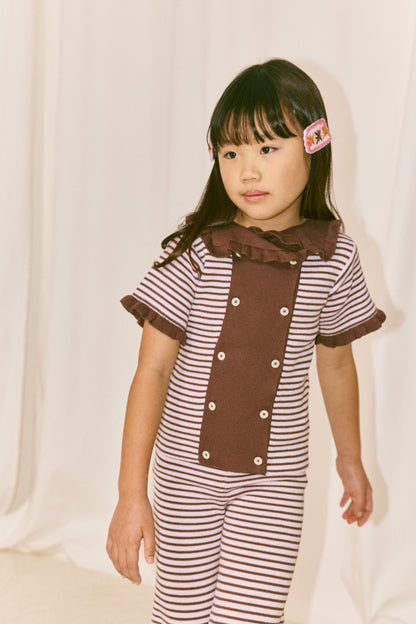 Ruffle Sailor Cardigan