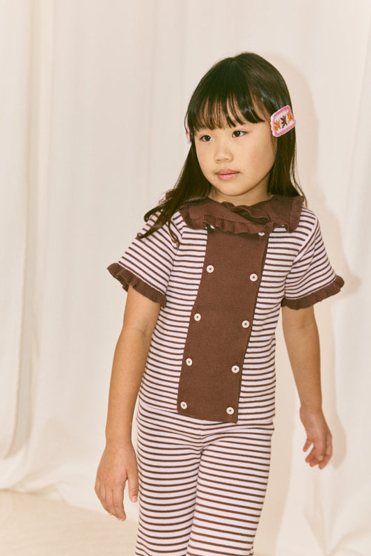 Ruffle Sailor Cardigan