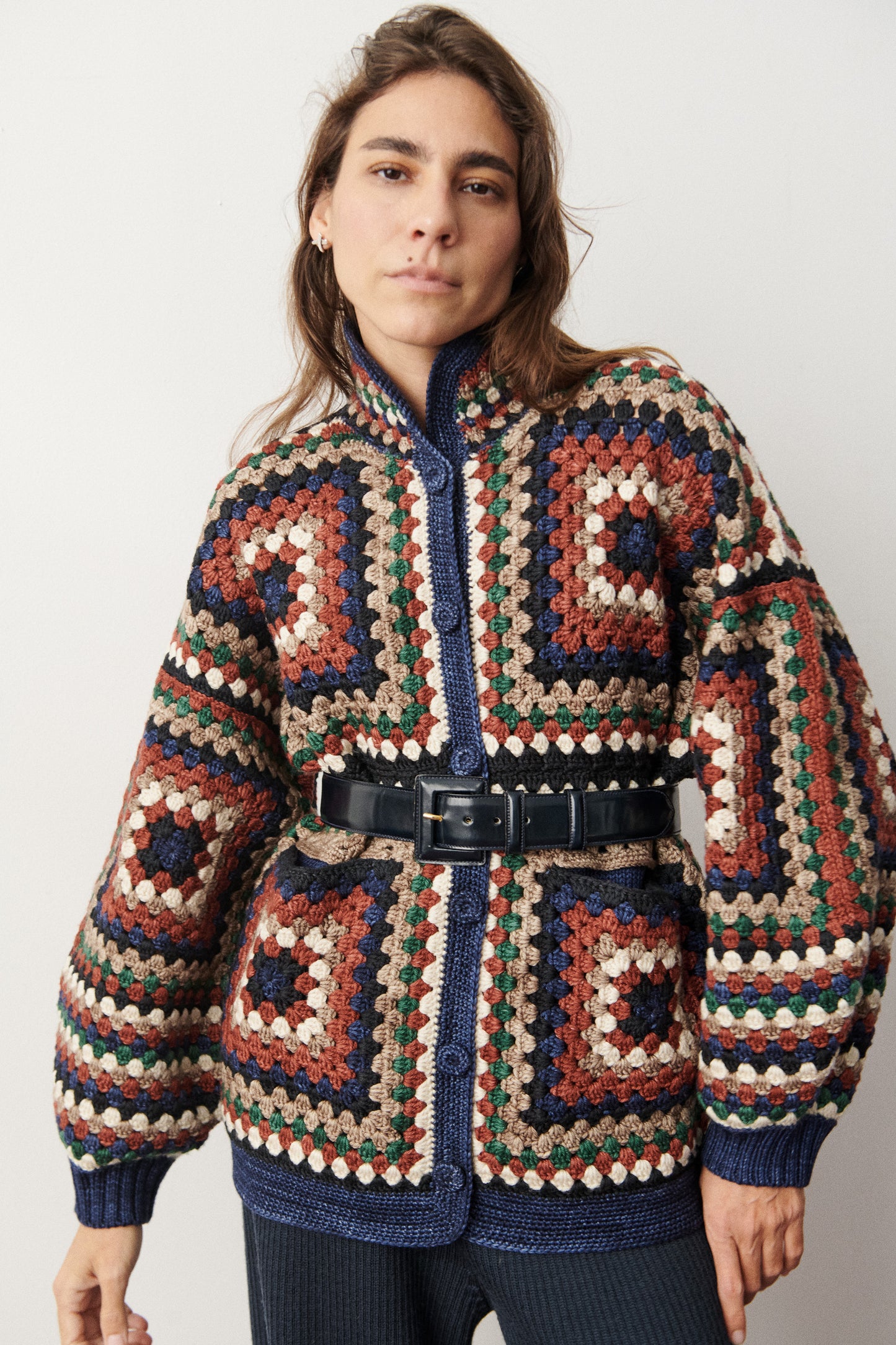 Crochet Big Square Jacket