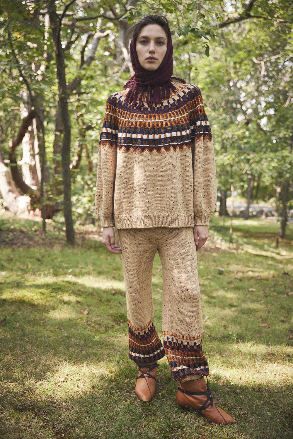 Adult Fair Isle Freja Sweater - Misha & Puff