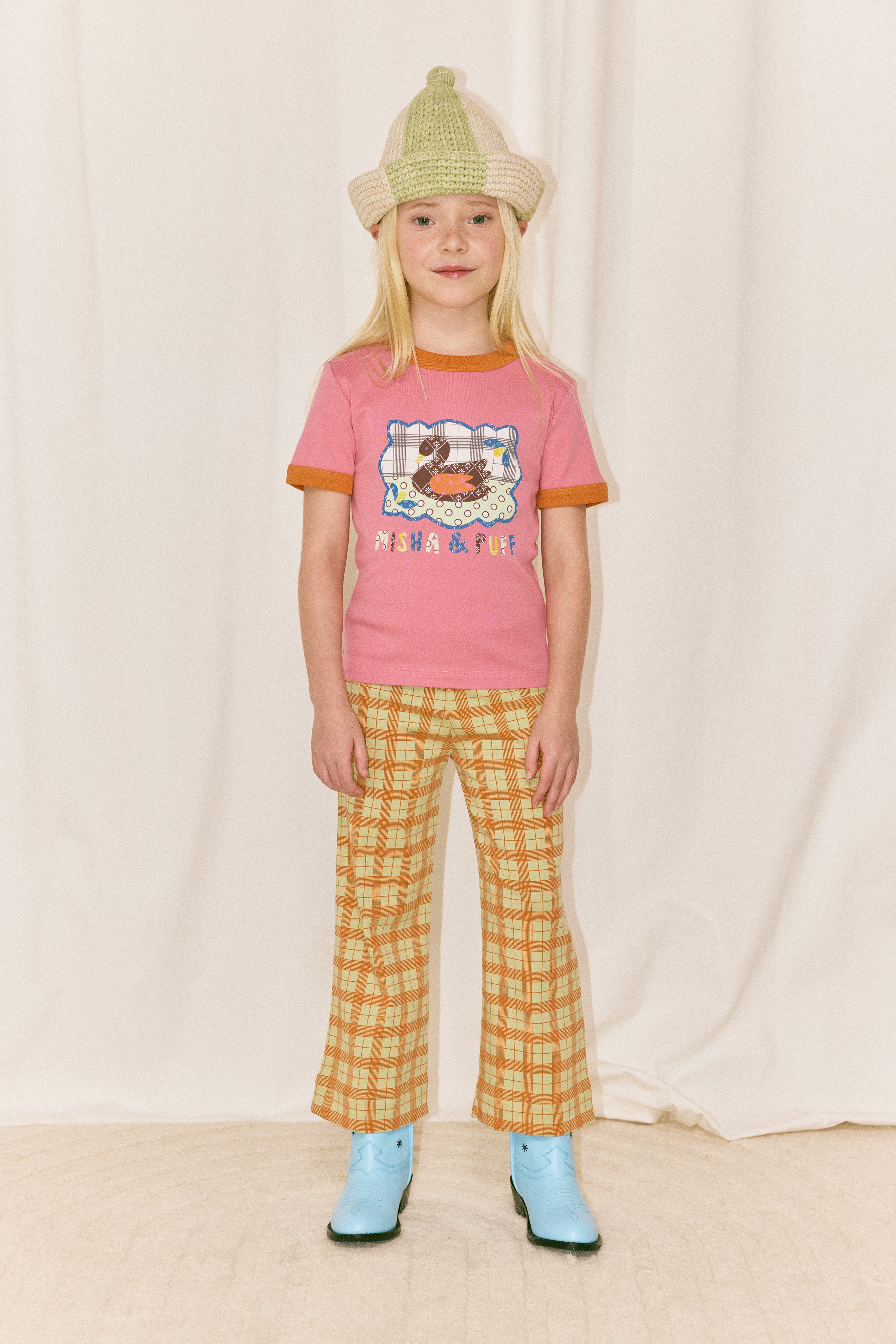 トップス Misha & Puff SWAN collage ringer tee 5y Swan Collage Ringer Tee – Misha & Puff