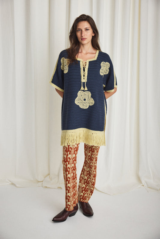 Blomma Crochet Fringe Tunic