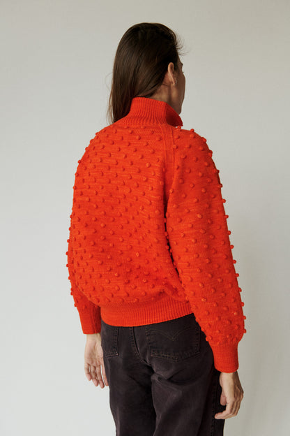 Popcorn Polo Cardigan