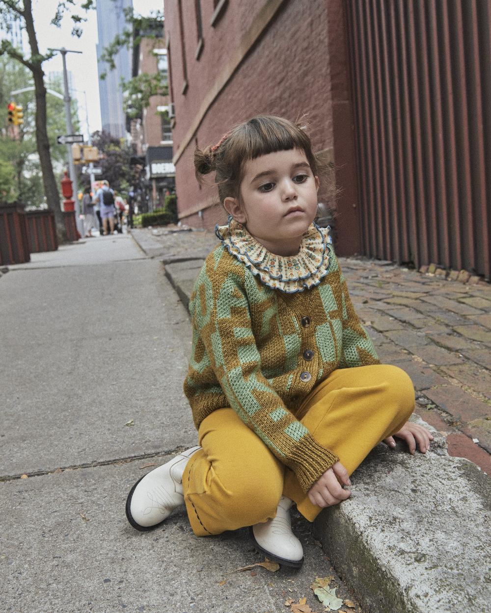 Alphabet Cardigan - Misha & Puff