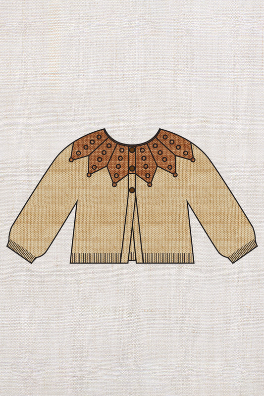 Placed Popcorn Cardigan