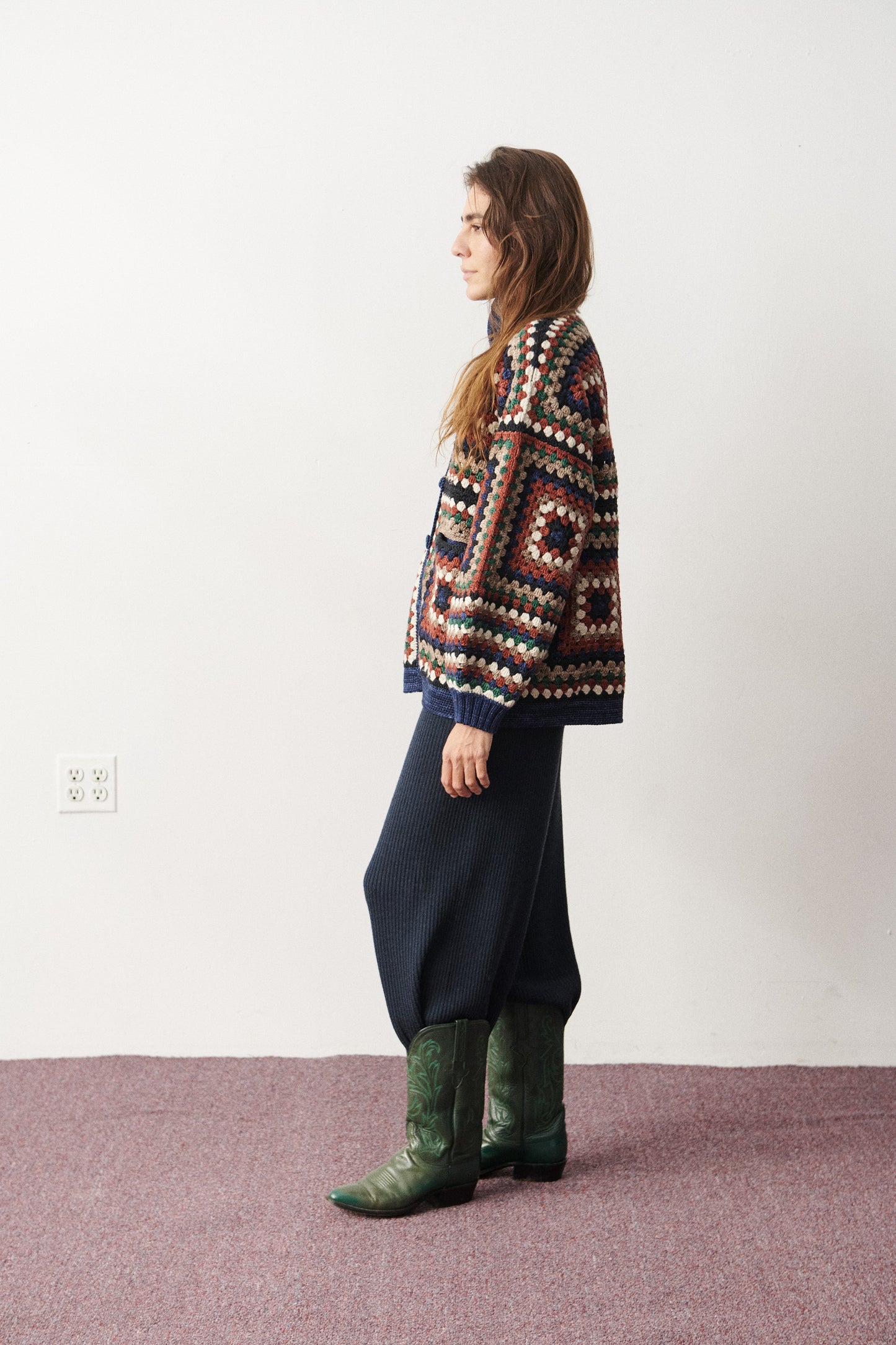 Crochet Big Square Jacket