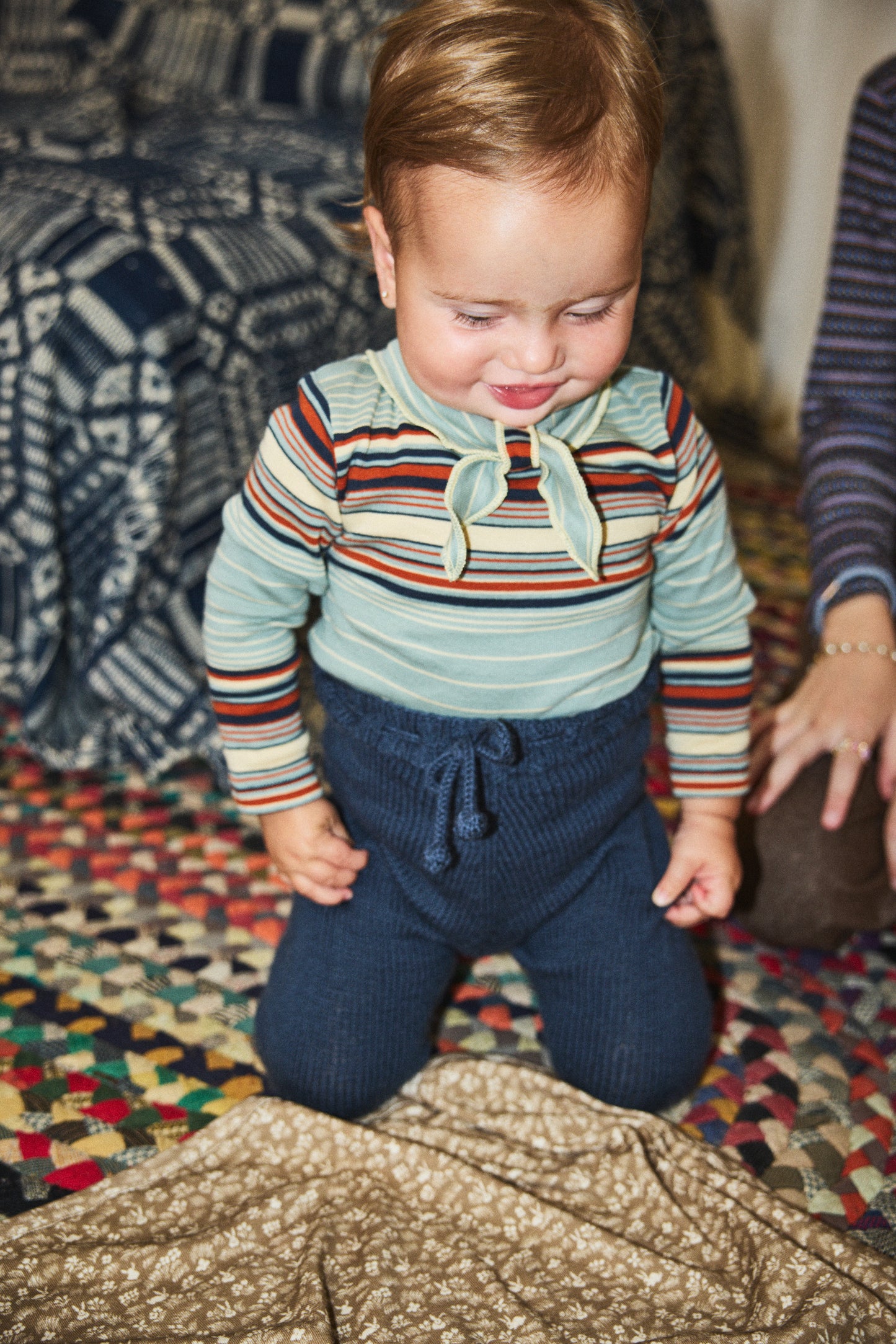 Baby Crochet Trim Snowy Day Legging