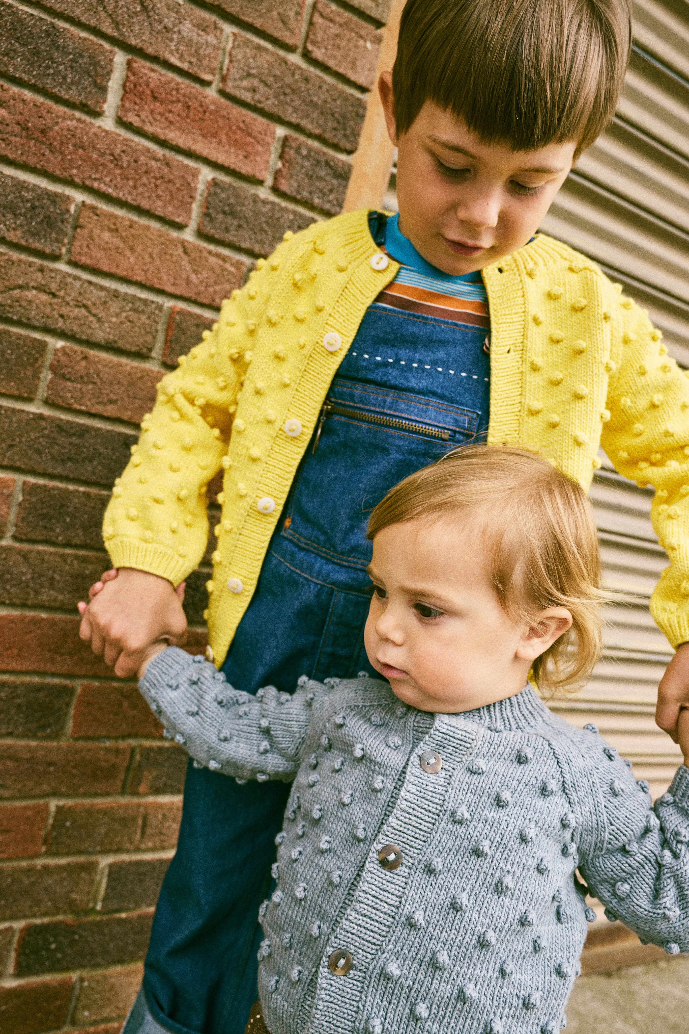 ロンパース・カバーオール Misha&Puff SnapOverall 9-12m lattice Popcorn Cardigan – Misha & Puff