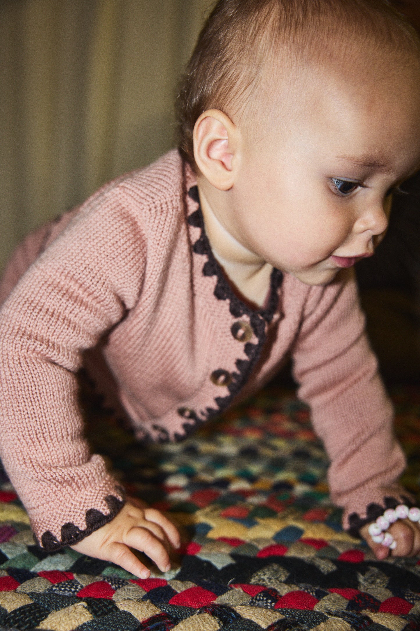 Baby Crochet Trim Darling Cardigan