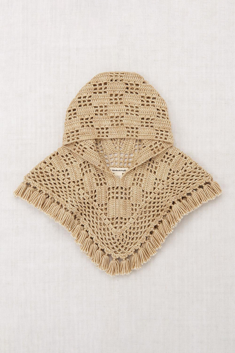 Lattice Crochet Hooded Capelet