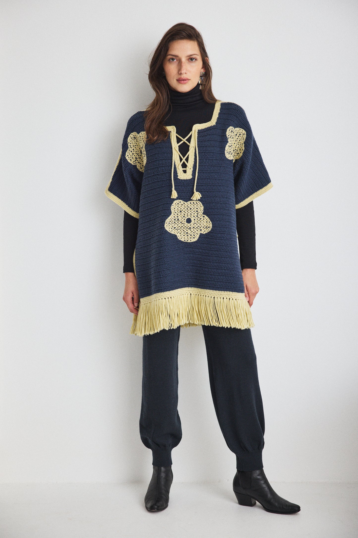 Blomma Crochet Fringe Tunic