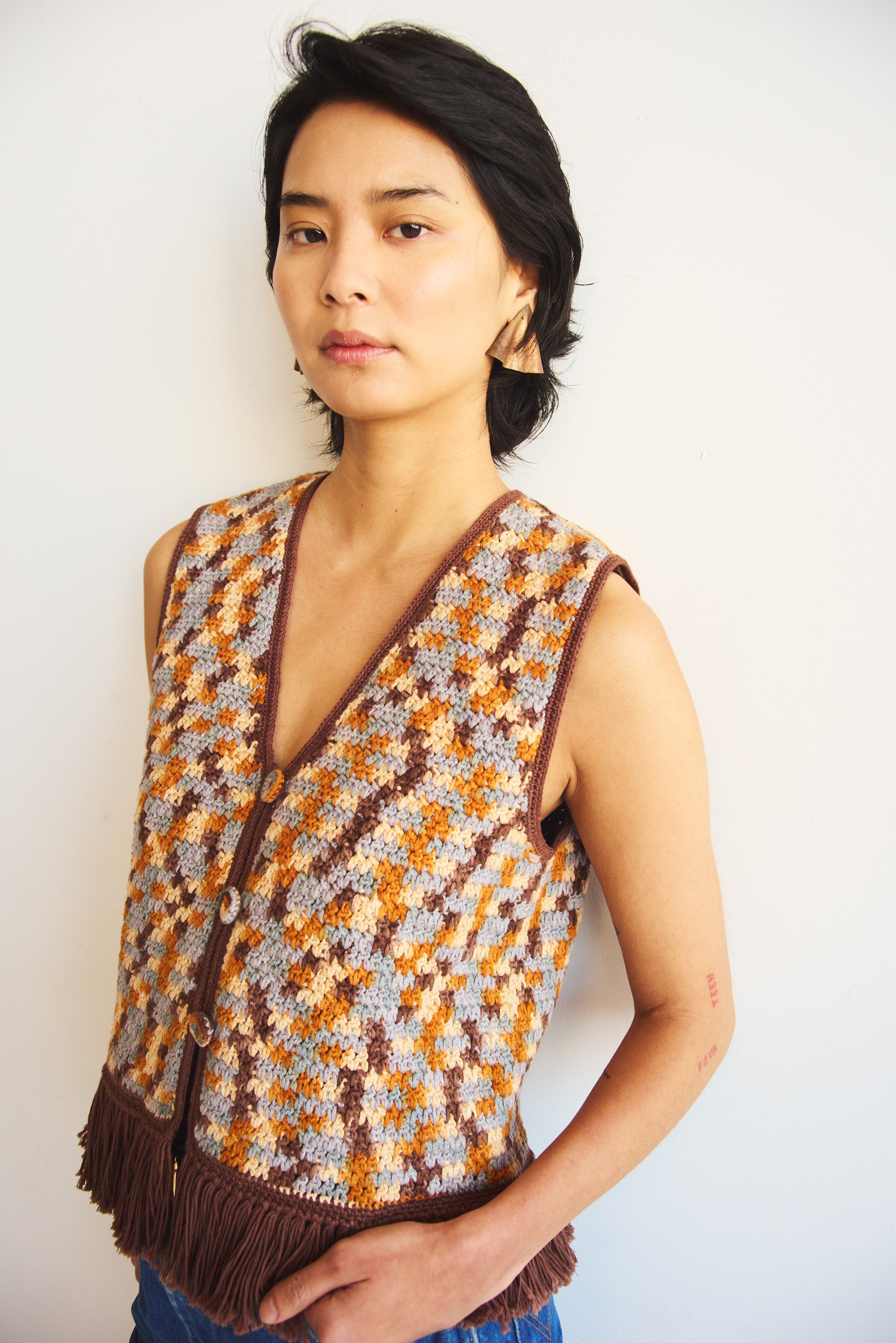 misha&puff ベスト Crochet Canyon Vest – Misha & Puff