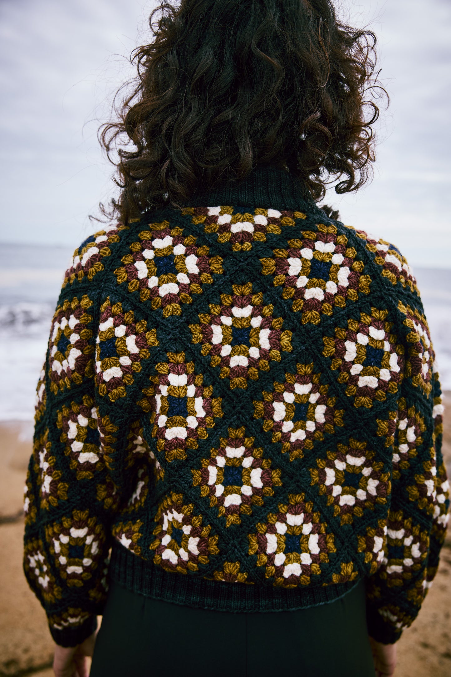 Adult Patchwork Crochet Sweater