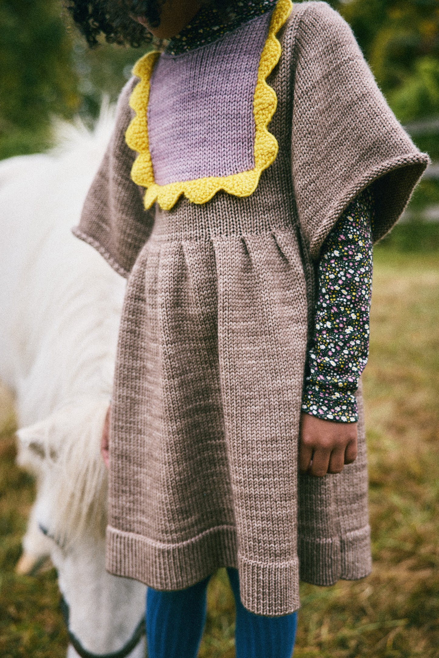 Scallop Bib Dress