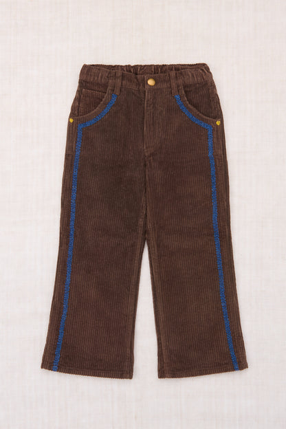 Corduroy Western Slim Flared Pant