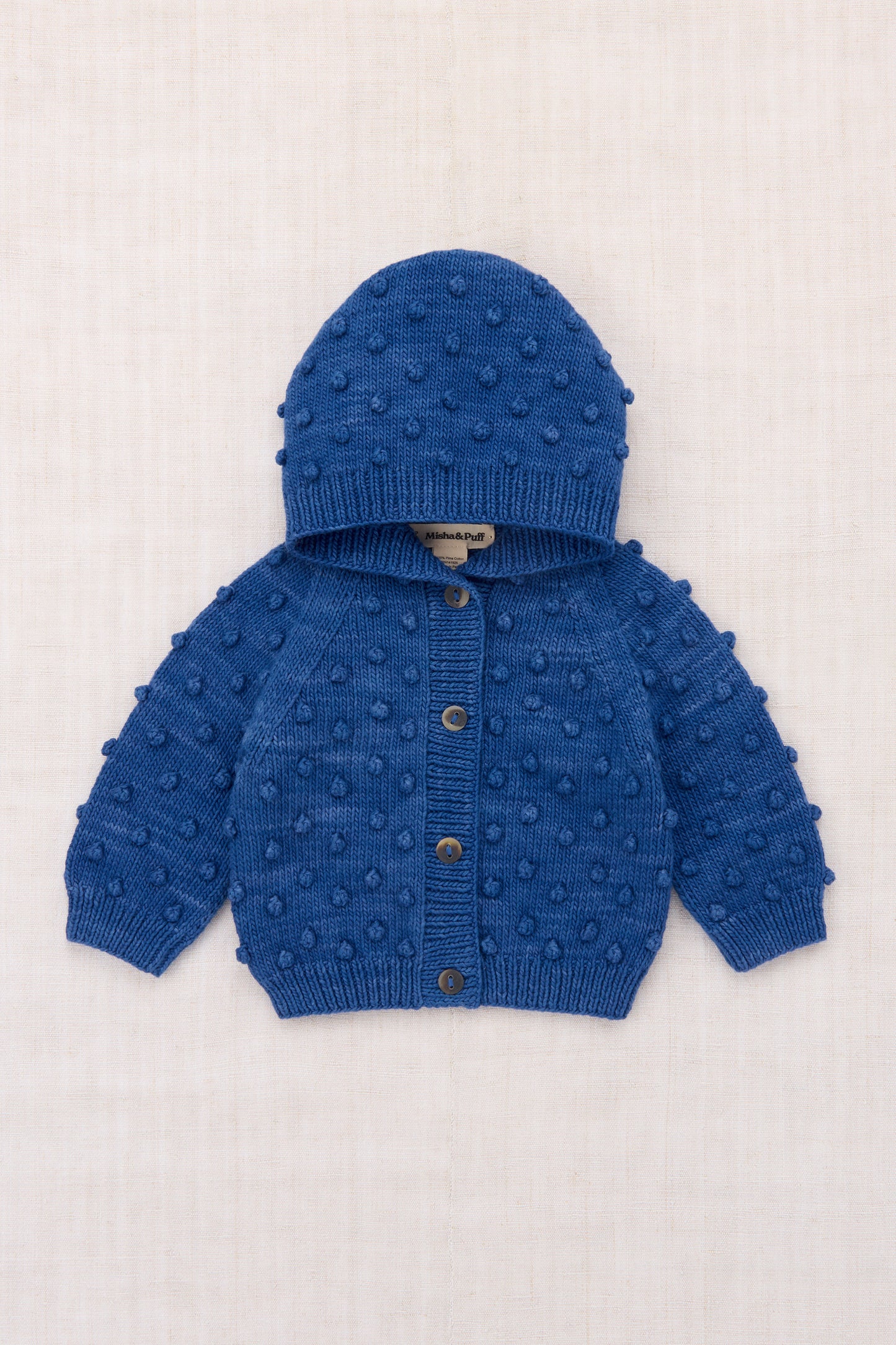 Baby Hooded Popcorn Cardigan