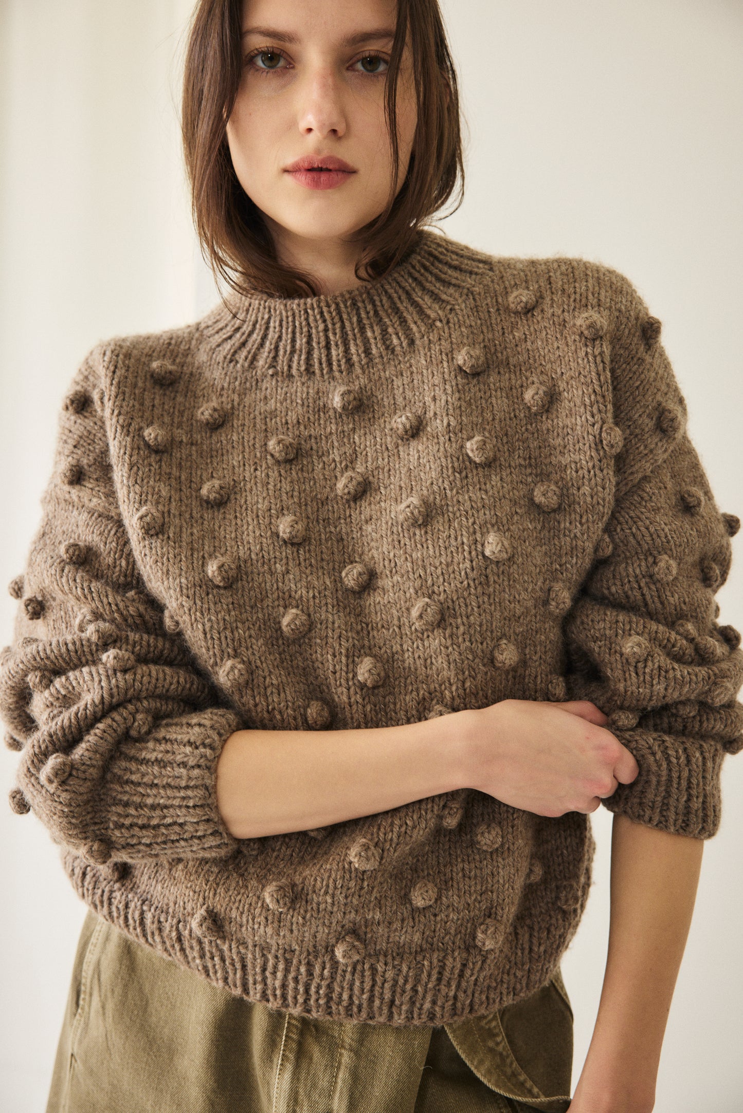 Adult Puff Popcorn Sweater