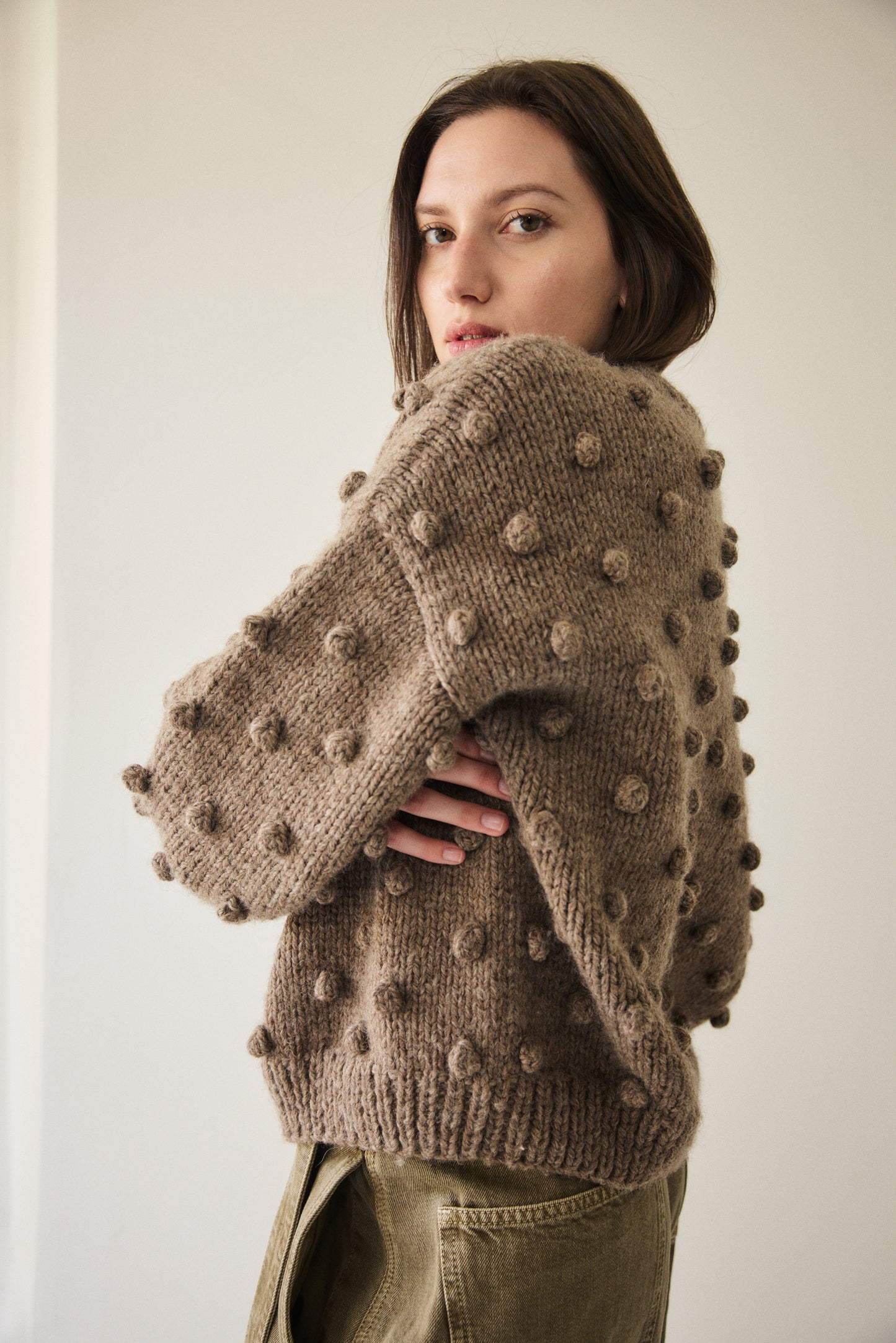 Adult Puff Popcorn Sweater