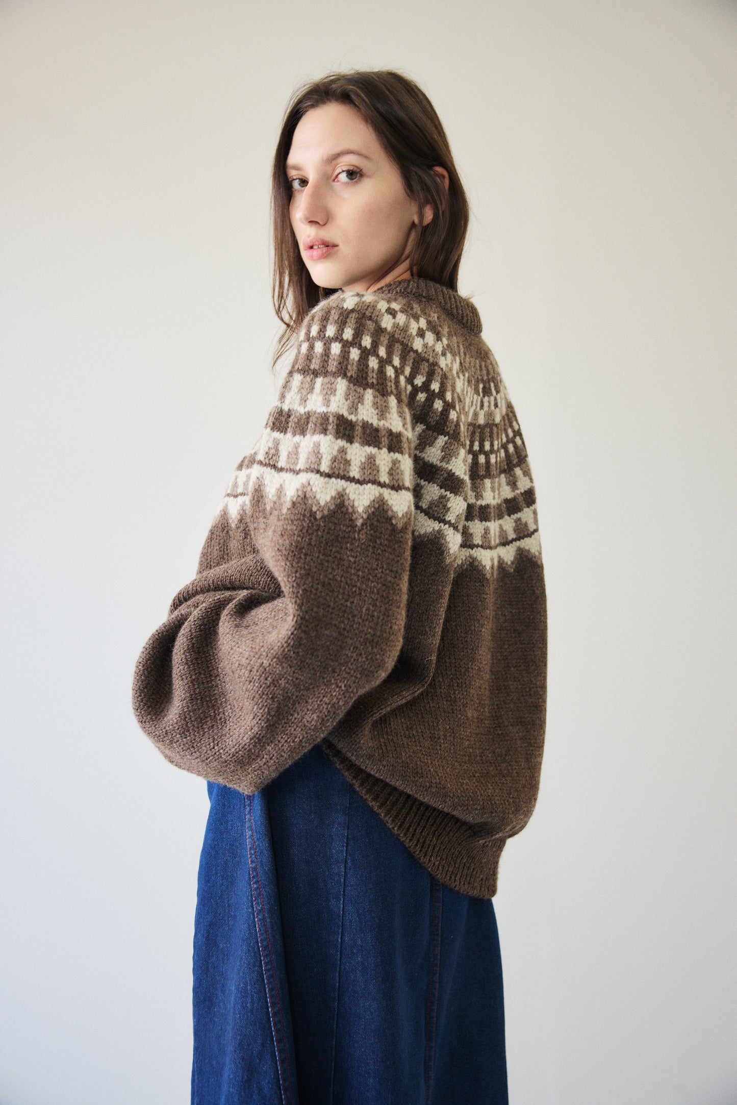 Adult Fair Isle Freja Sweater