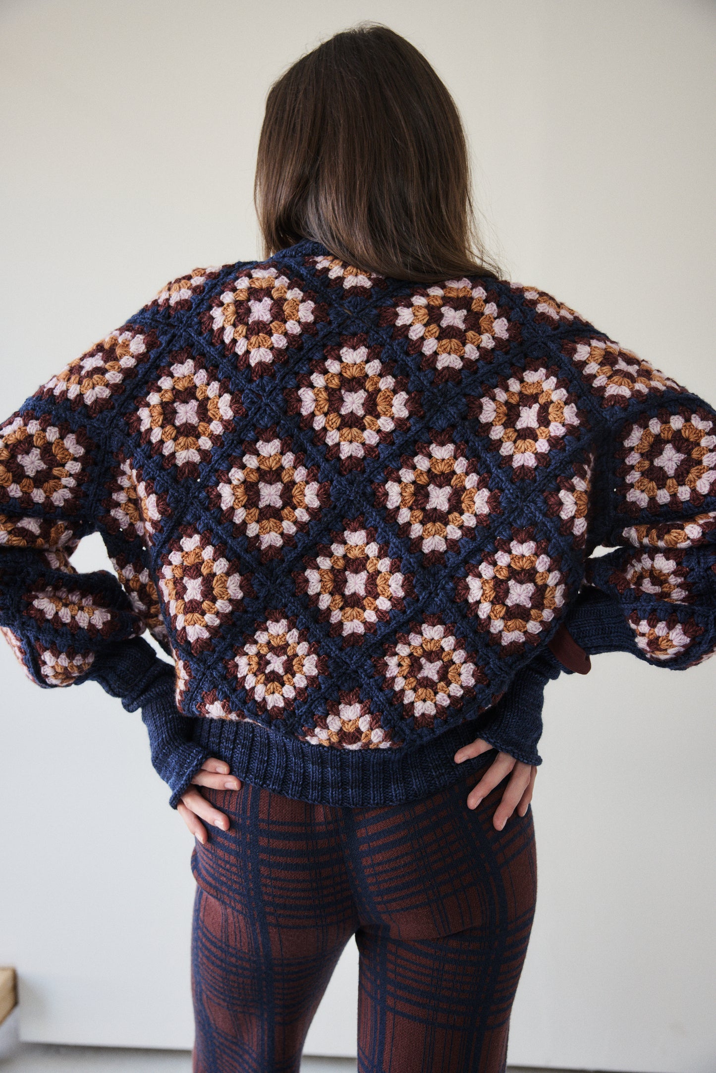 Adult Patchwork Crochet Sweater