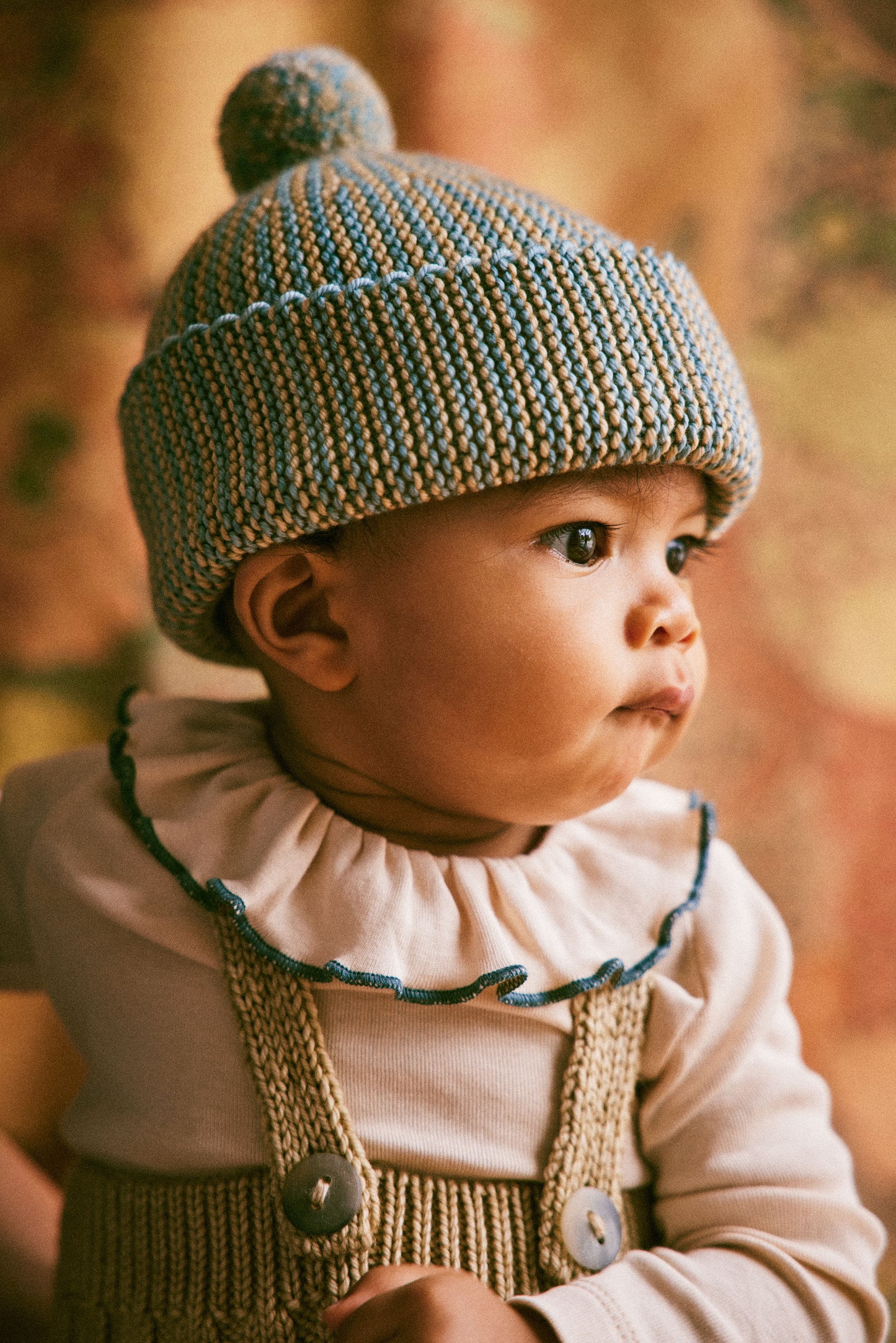 Baby Strata Garter Hat