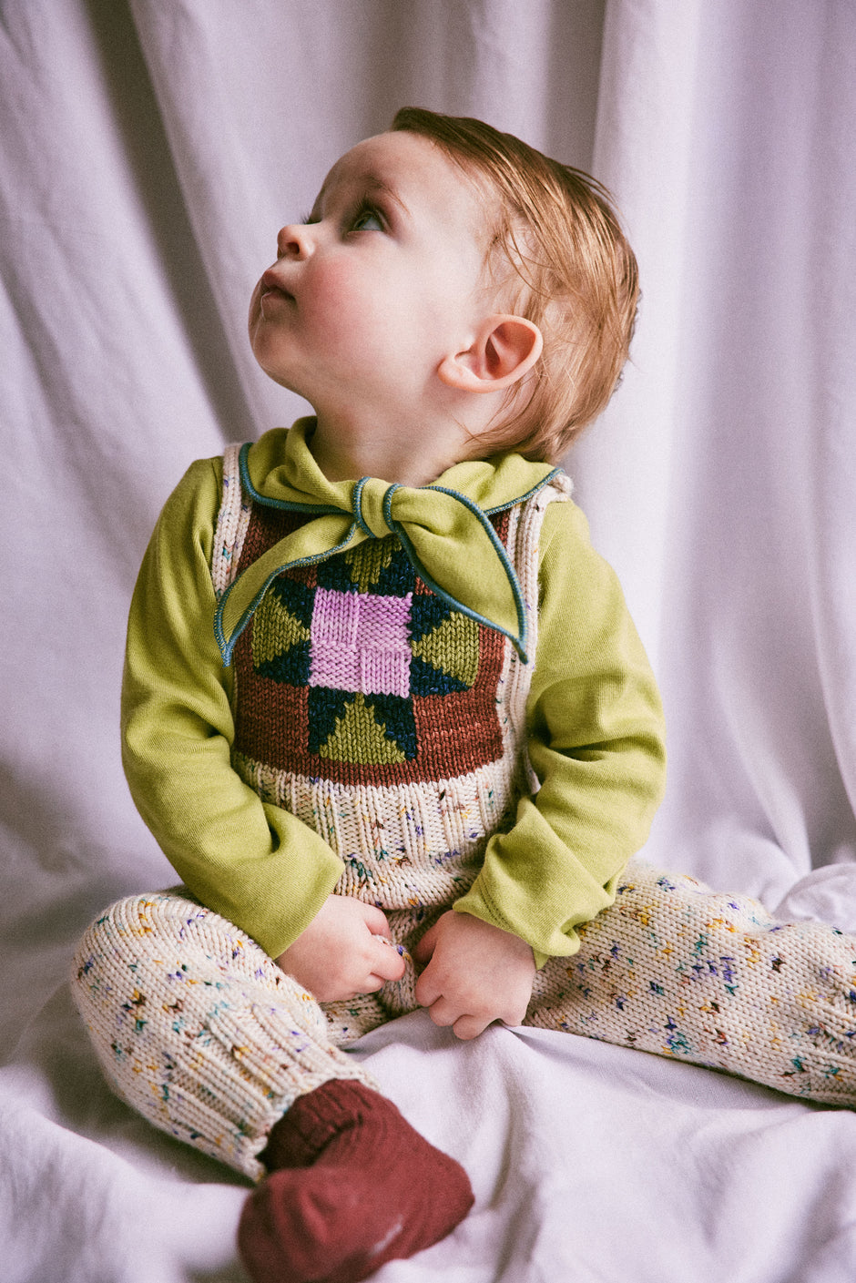 +Misha&Puff+ Pattie onesie - Carbon Periwinkle Mini Floral