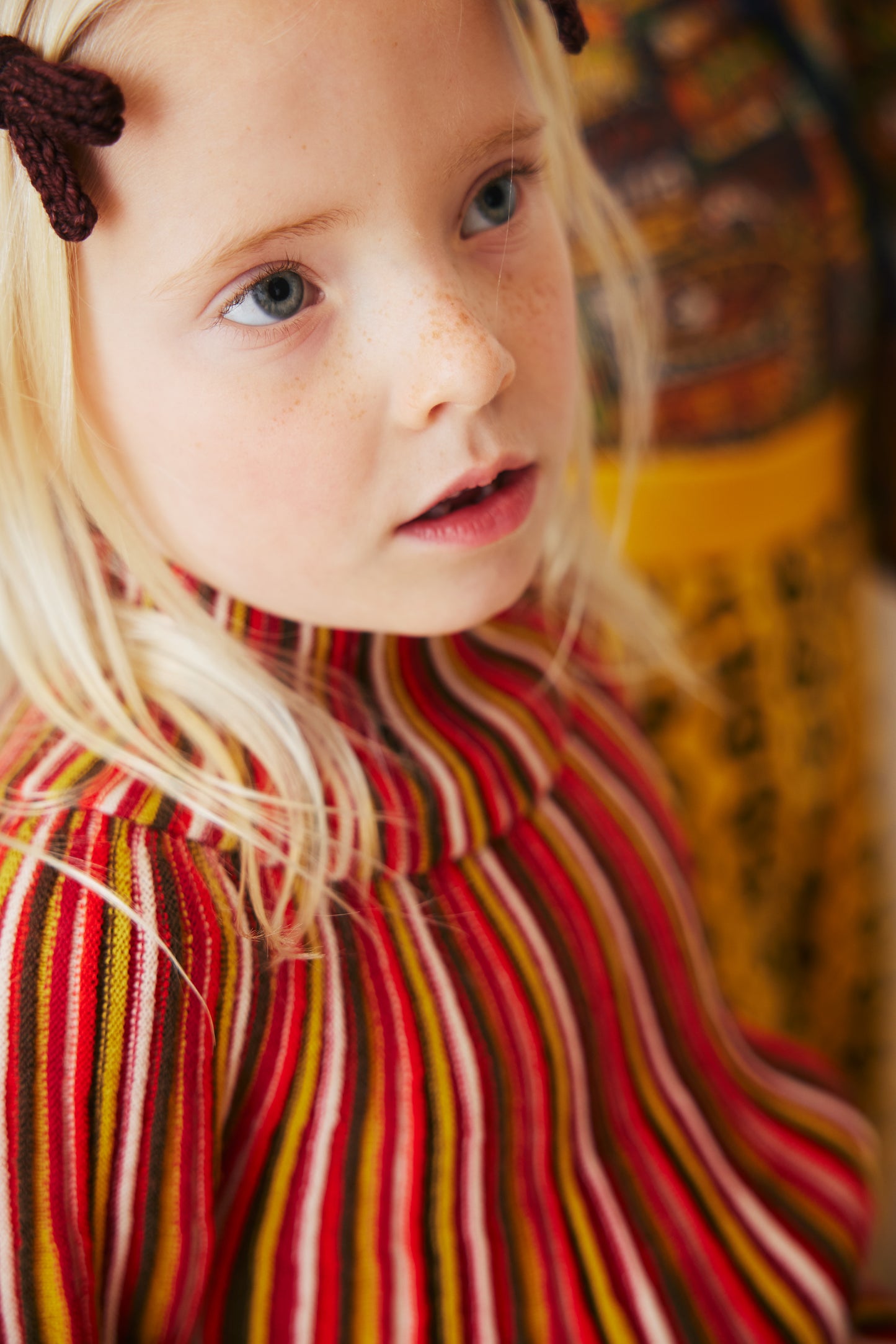 Candy Stripe Accordion Turtleneck