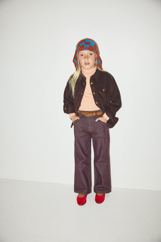 Checkered Crochet Rover Cap