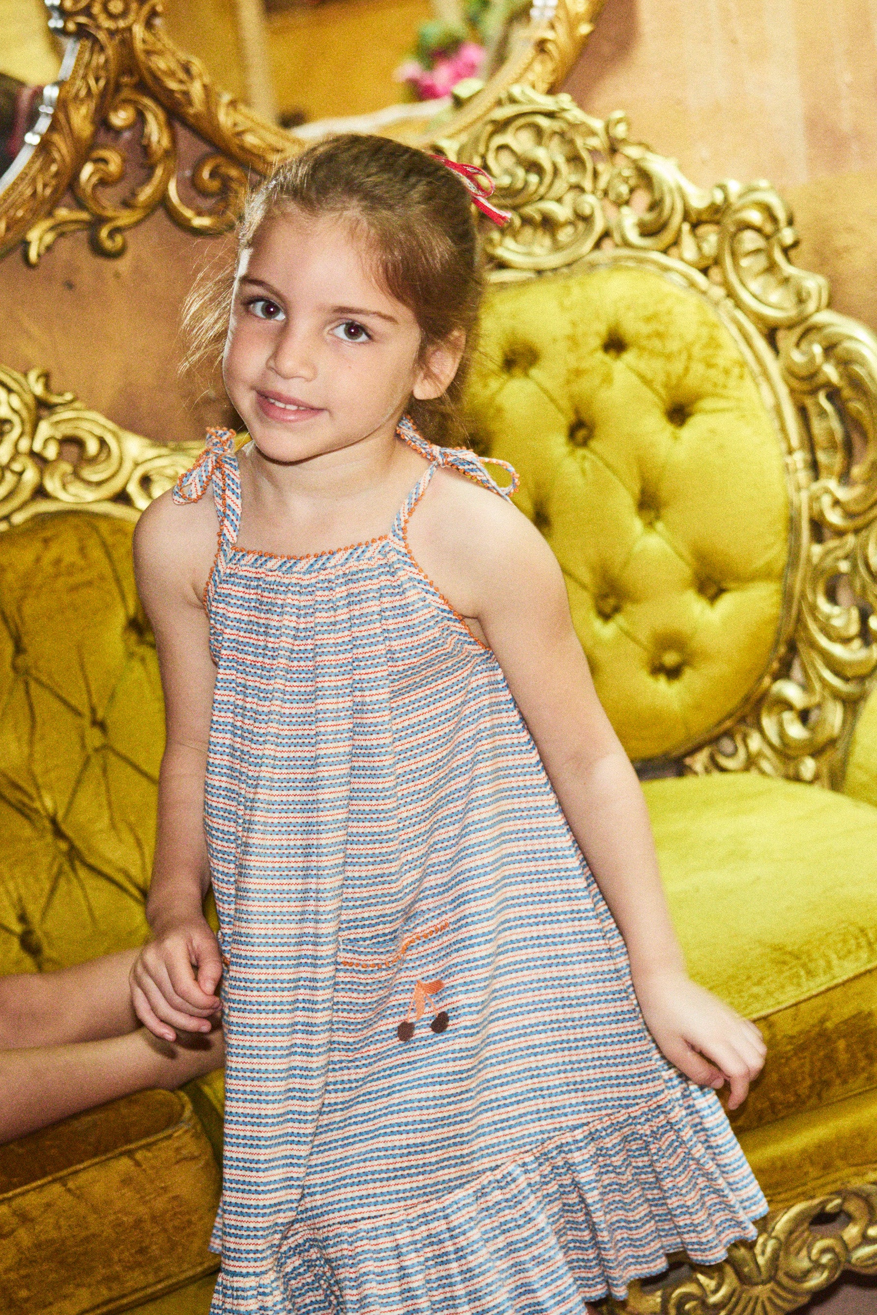 ワンピース Misha & Puff Karina Dress 2Y Seersucker Karina Dress – Misha & Puff
