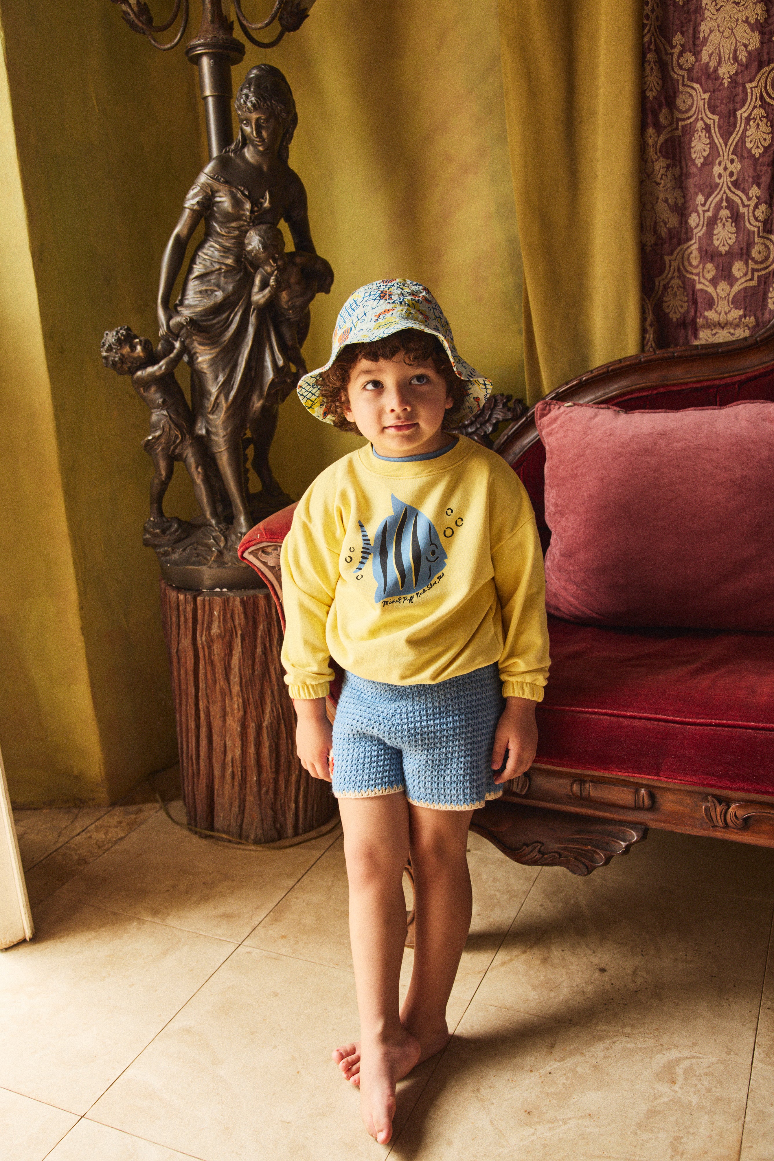 トップス misha&puff TERRAGON MEDALLION 3y Nina Leonard Sparkle Knit Hi-Low Hem 3/4-Sleeve Tunic | HSN