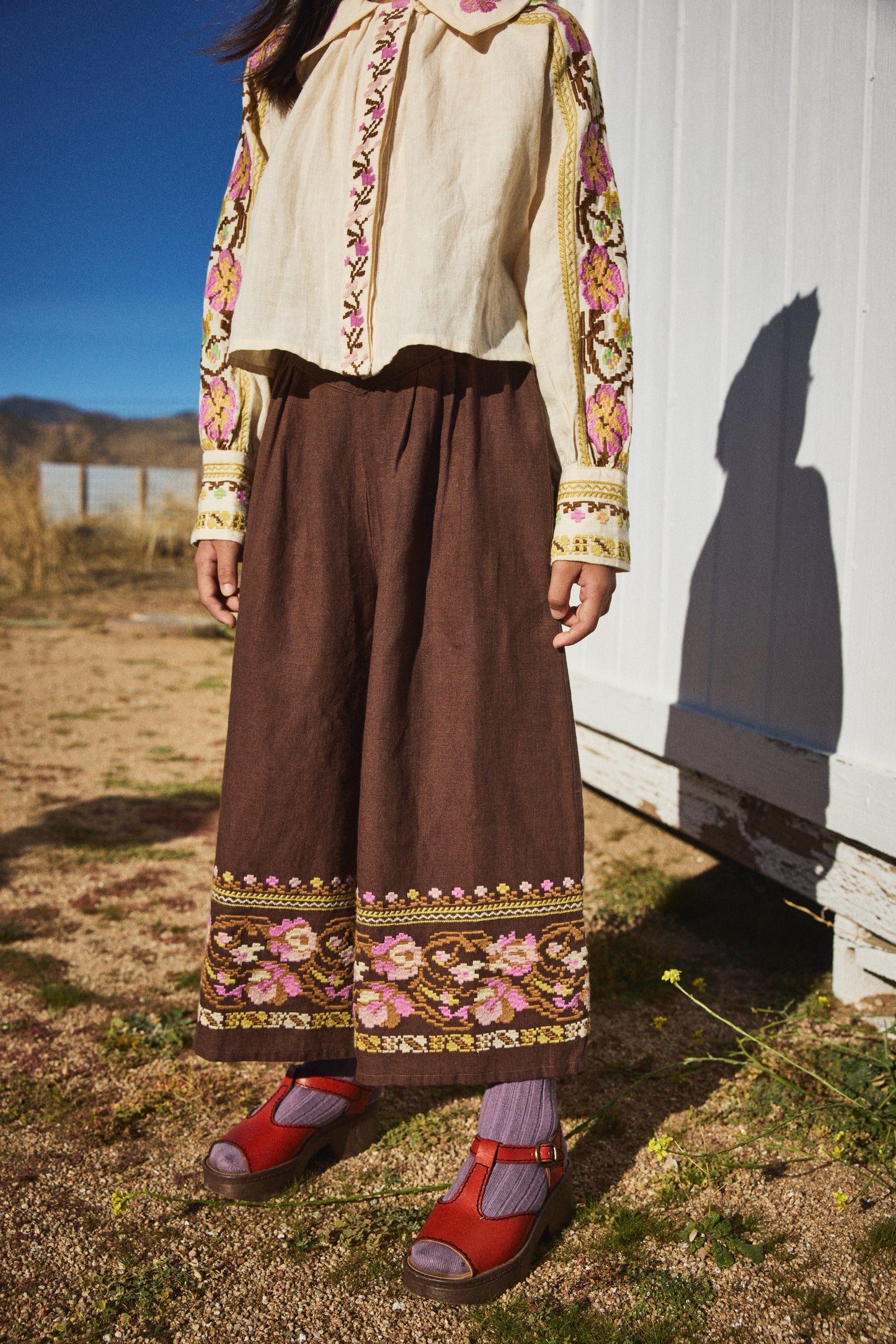 Constance Embroidered Trousers