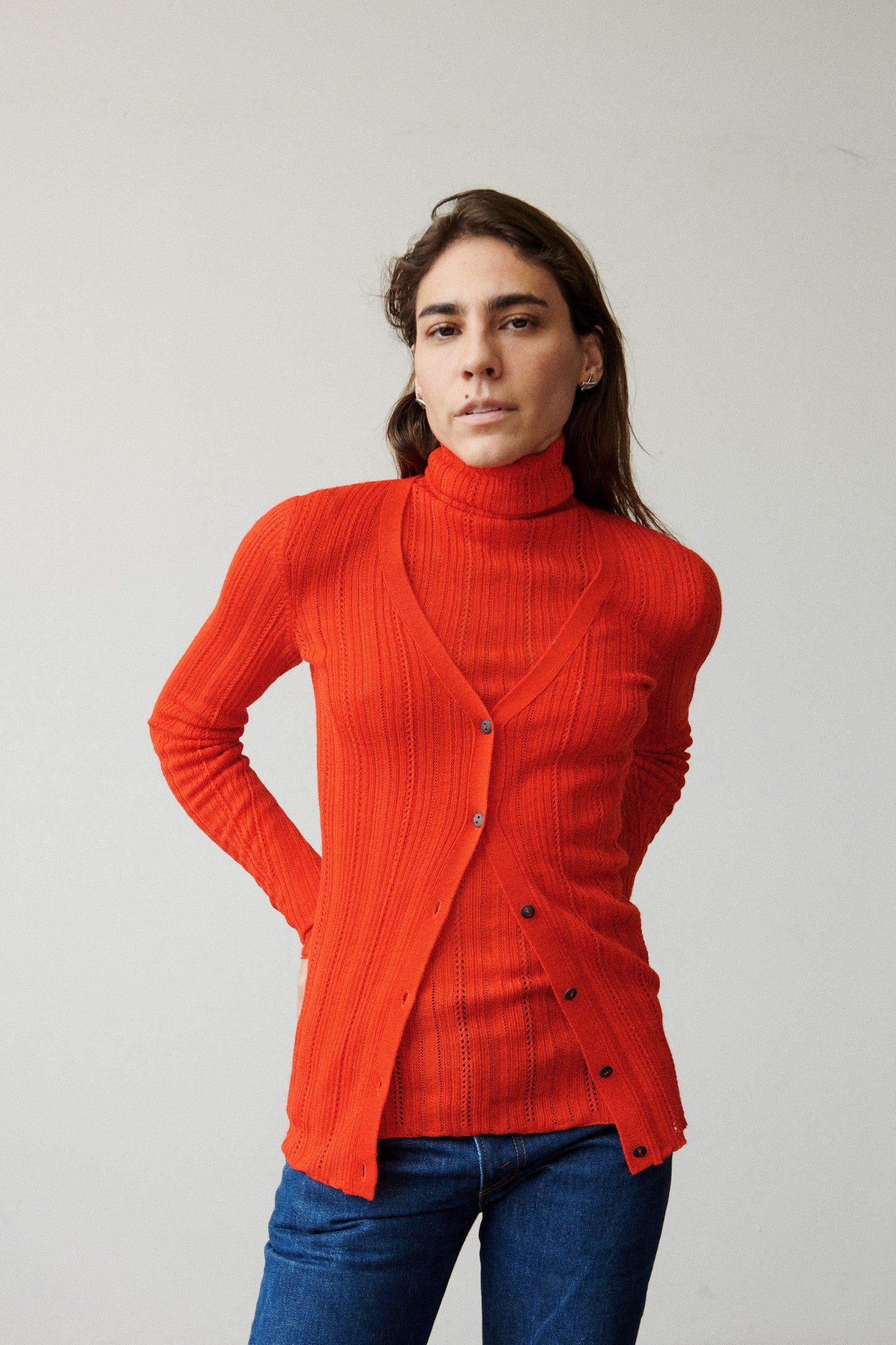 Fluted Lace Bergen Cardigan