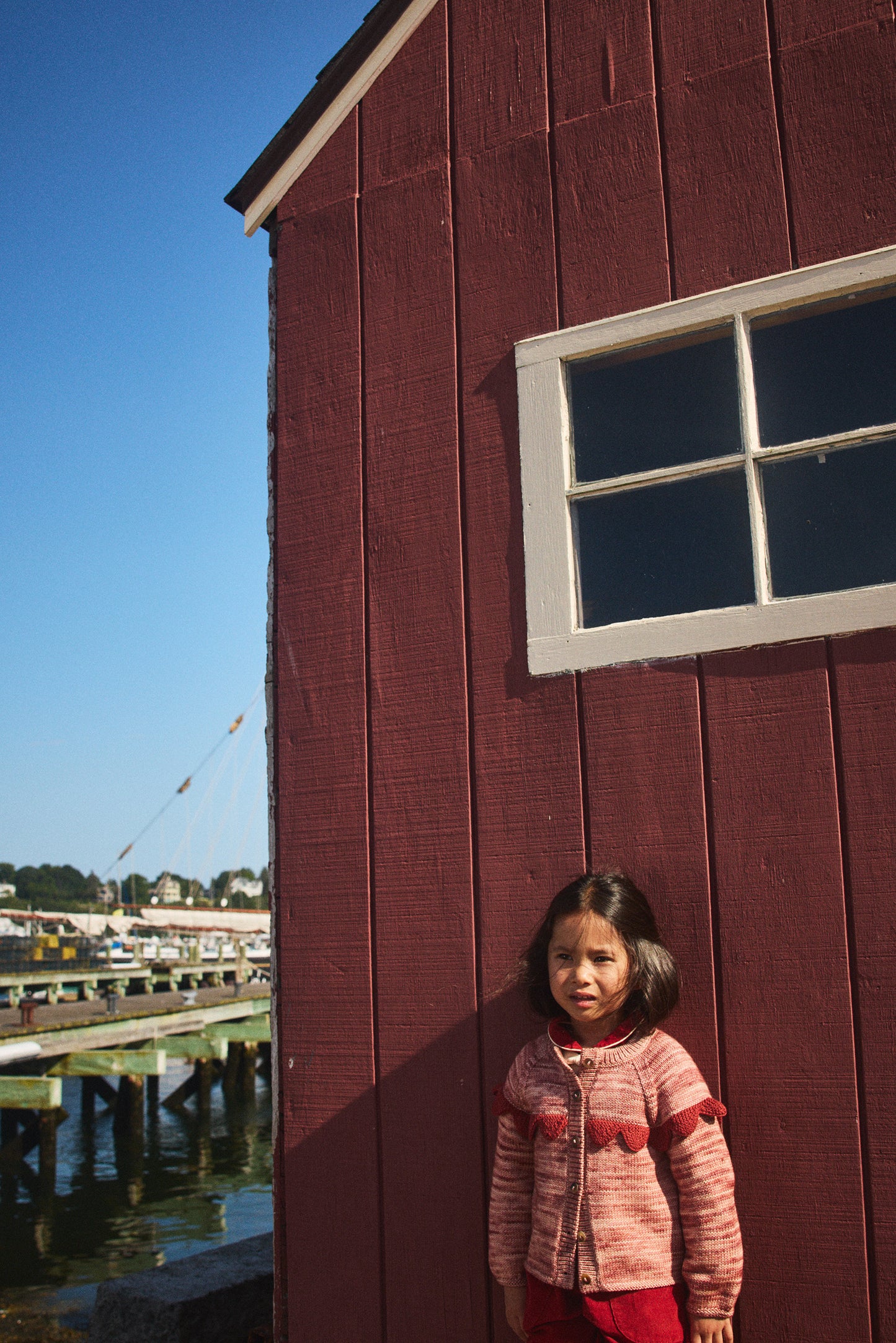 Scallop Yoke Cardigan