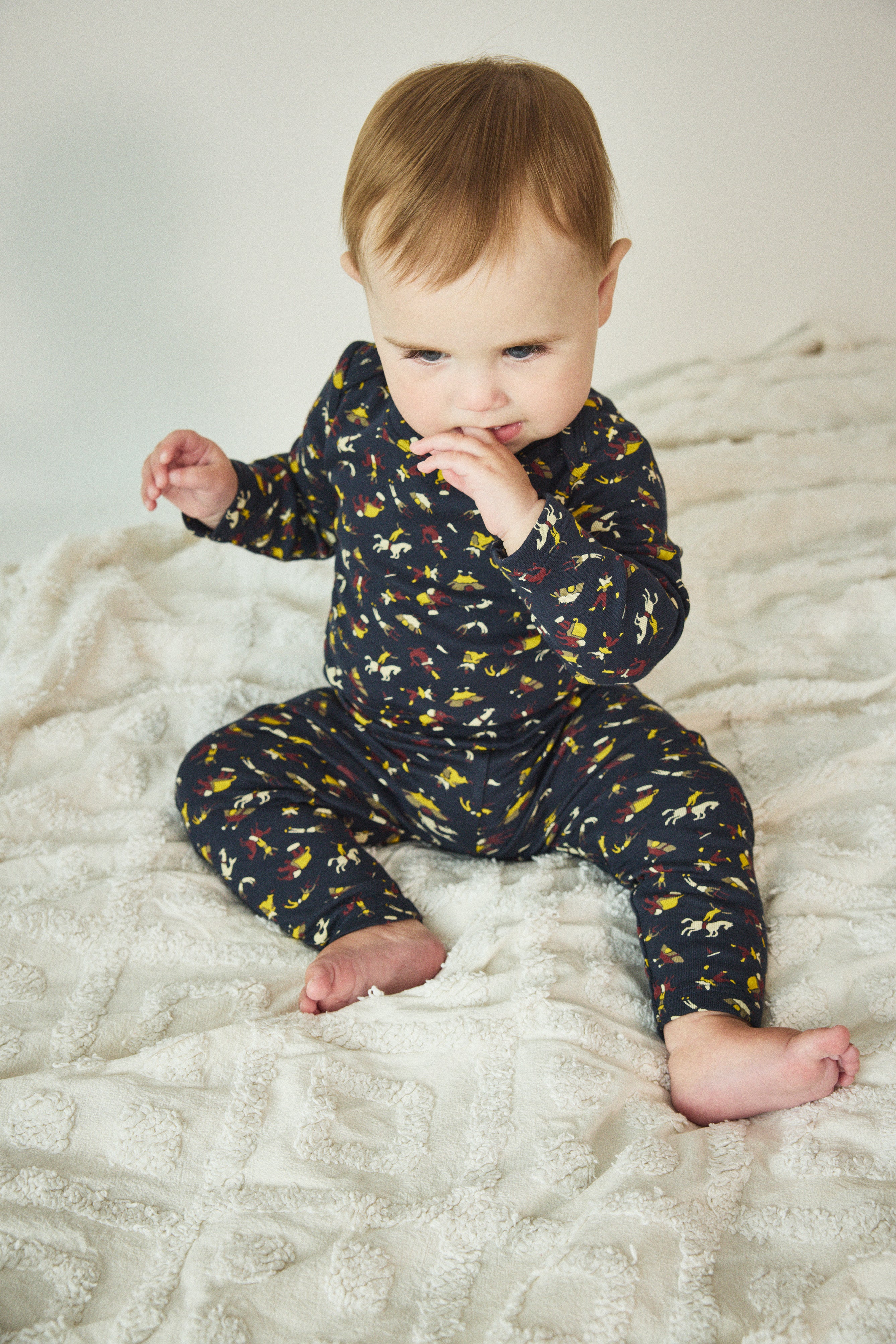 misha&puff／Baby Layette Pima Lap Onesie Misha & Puff / Baby Long Sleeve Lap Onesie - Mo