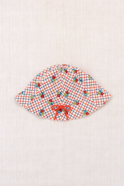 Seersucker Picnic Hat