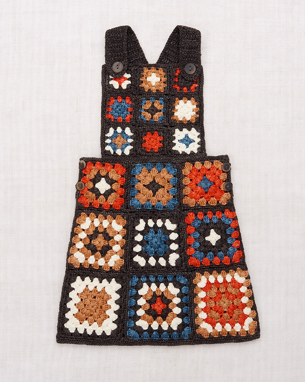 Crochet Square Pinafore - Misha & Puff