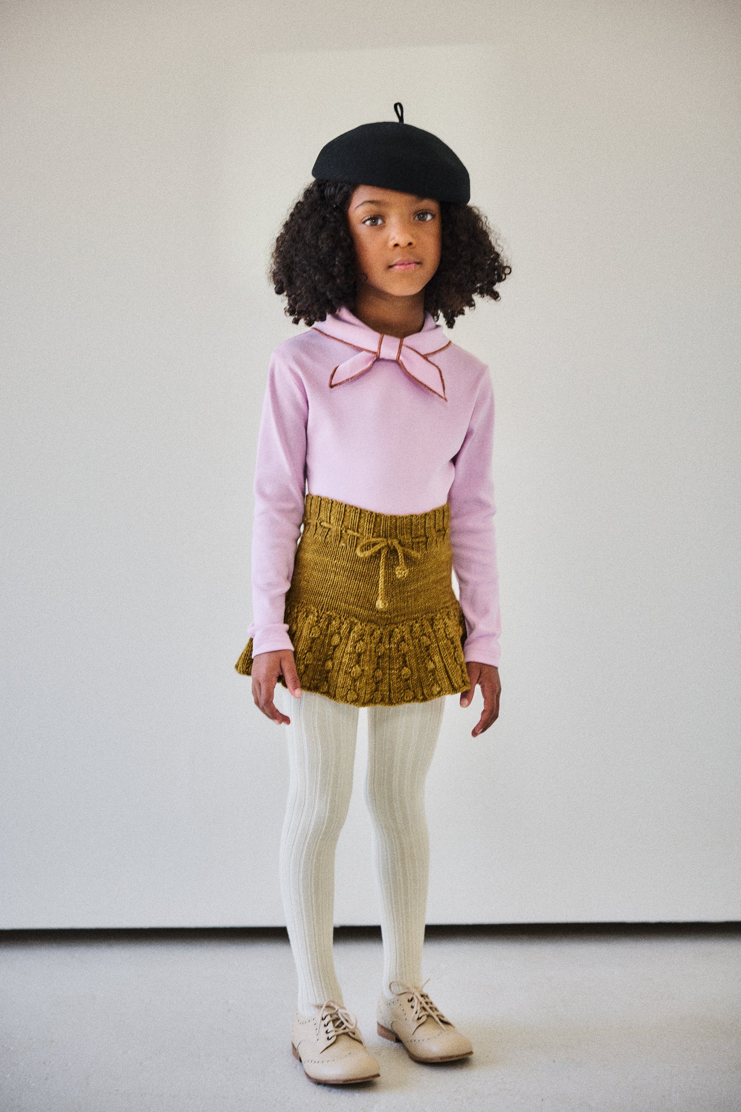 Eyelet Popcorn Skating Skirt