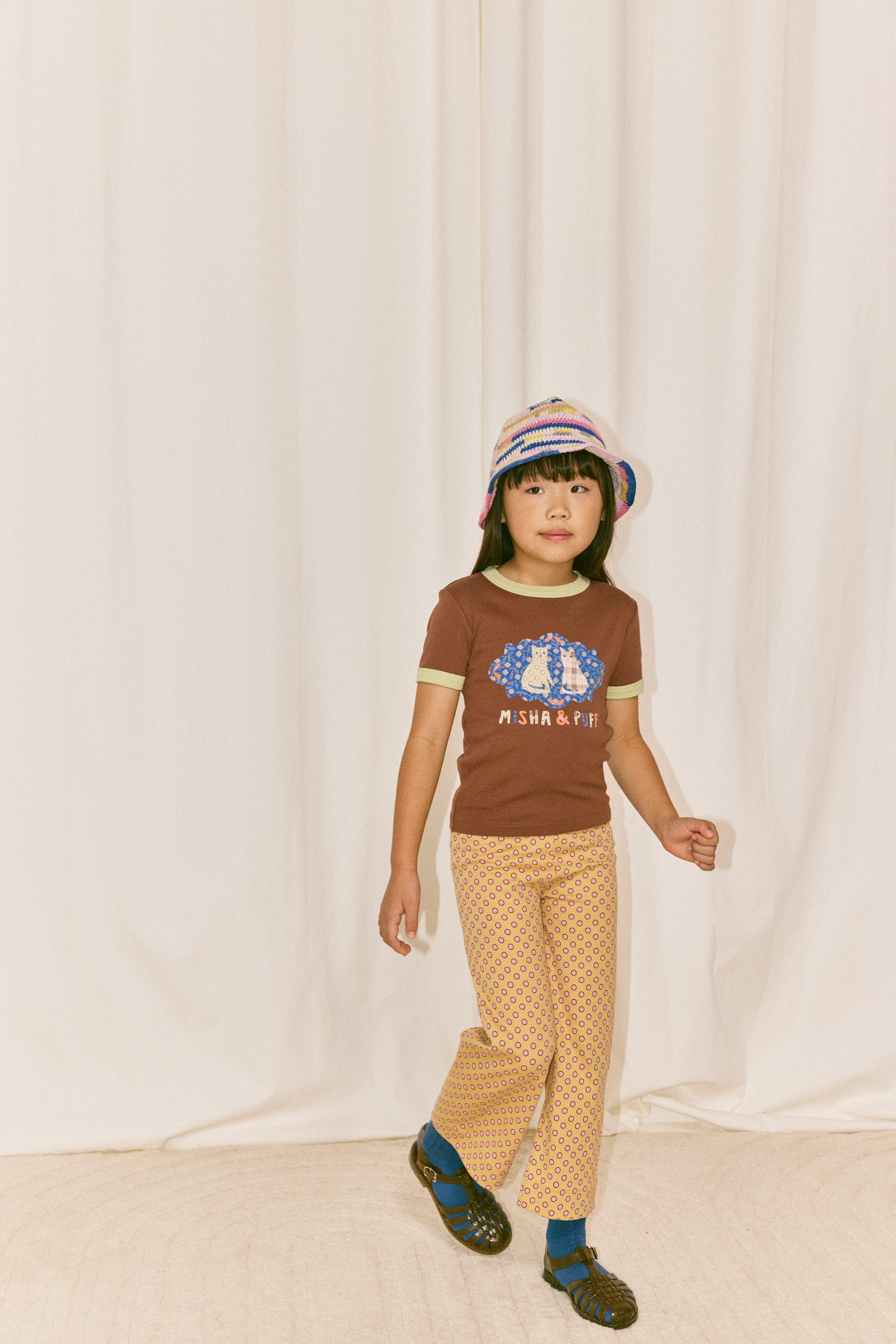 Barn Cats Collage Ringer Tee – Misha & Puff
