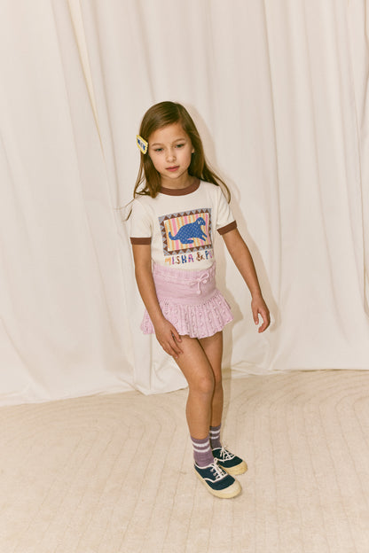 Eyelet Popcorn Skating Skirt