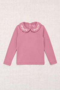 Embroidered Peter Pan Top