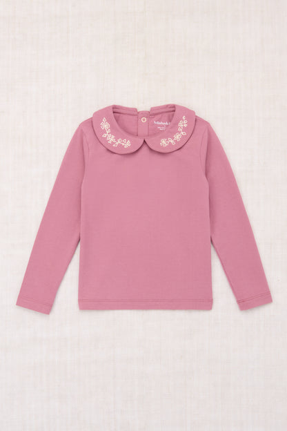 Embroidered Peter Pan Top