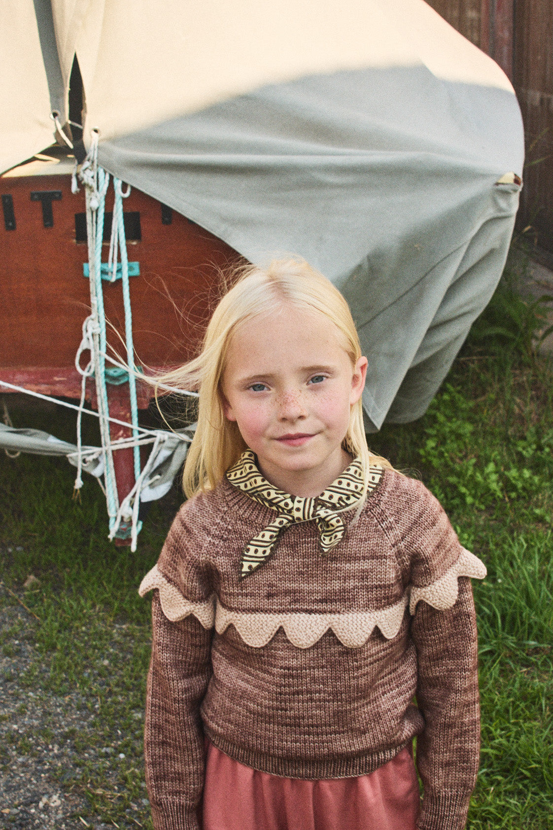 Scallop Yoke Sweater