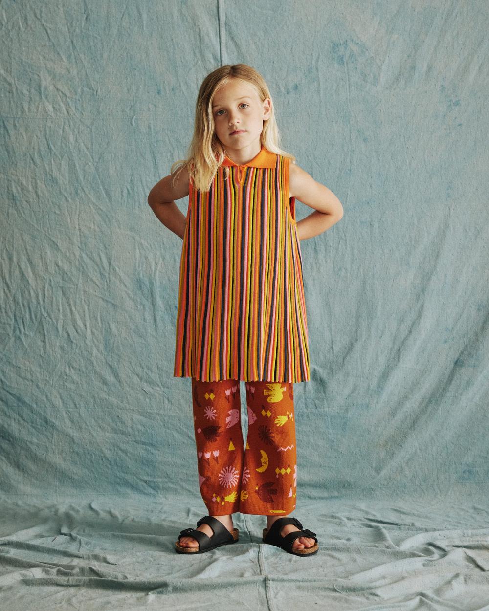 Candy Stripe Accordion Dress