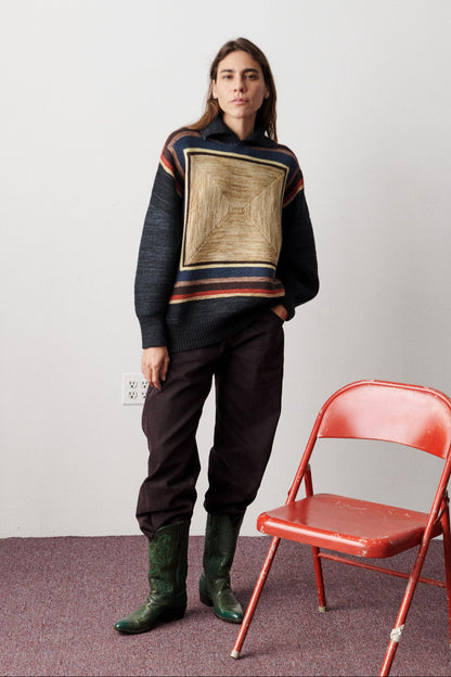 Log Cabin Sweater